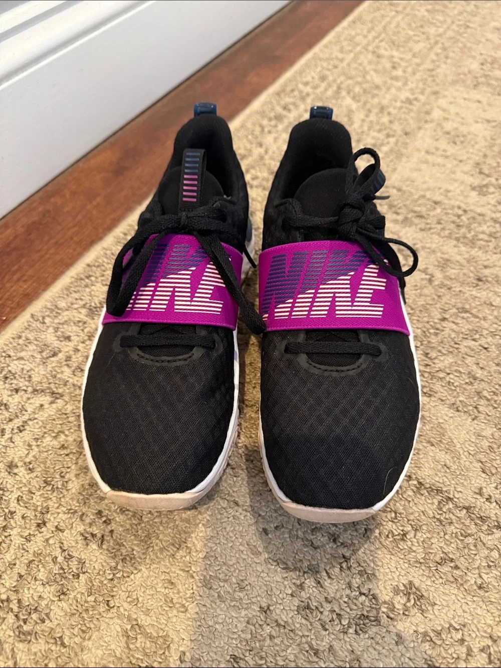 Nike Women's Black and Purple Athletic Shoes